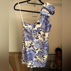 Plenty Frock by Tracy Reese, one shoulder short floral dress, size 10, NWT